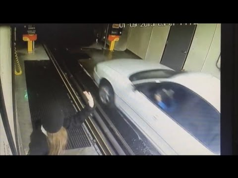 Caught on Tape: Man in Accident at California Automobile Wash