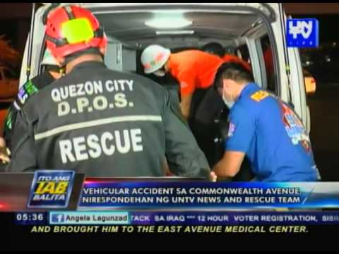 Vehicular accident sa Commonwealth Ave., nirespondehan ng UNTV Data & Rescue