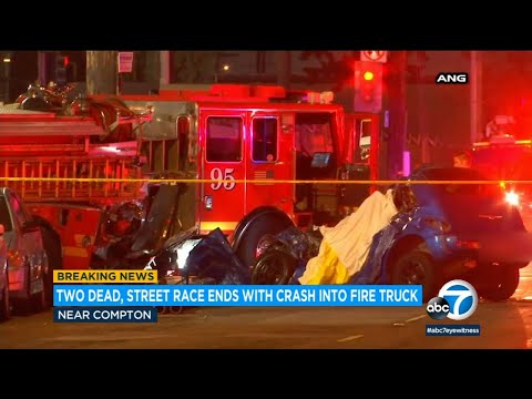 2 ineffective after boulevard bustle ends with shatter into fireplace truck shut to Compton
