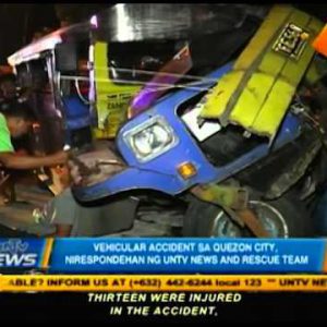 Vehicular accident sa Quezon Metropolis, nirepondehan ng UNTV Data and Rescue