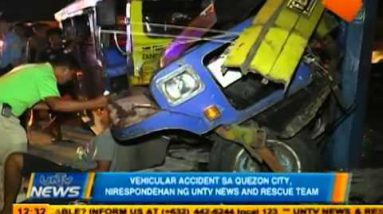 Vehicular accident sa Quezon Metropolis, nirepondehan ng UNTV Data and Rescue