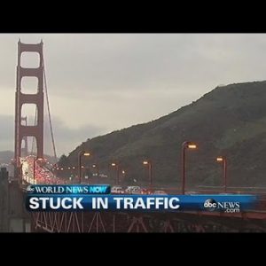 WEBCAST: Motorist Crashes Mustang On Golden Gate Bridge Walkway