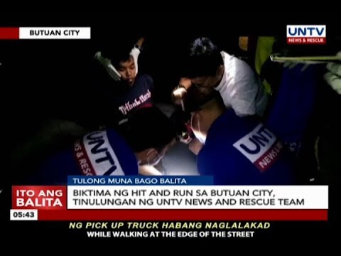 Biktima ng hit and bustle sa Butuan Metropolis, tinulungan ng UNTV News and Rescue