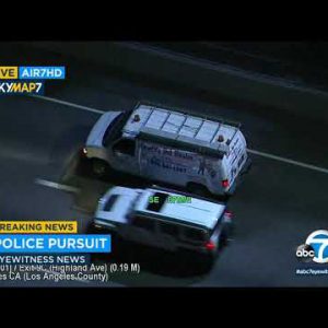POLICE CHASE: Stolen-automobile suspect leads police on wild pursuit into Hollywood | ABC7