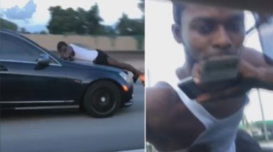 911 Call of Man Clinging to Car Hood: ‘Anyone’s Attempting to Decide My Car’