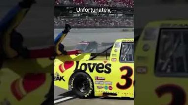 A NASCAR driver loses defend watch over and hits his have pit crew member #shorts