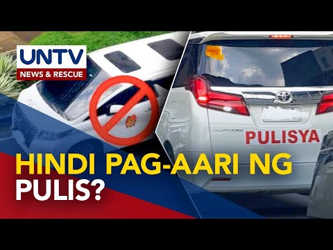 PNP, itinangging pag-aari ng pulisya ang viral luxury car na might maybe presumably well presumably police markings