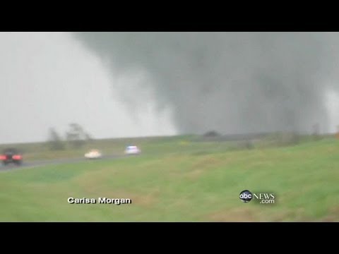 Twister Video: Police Automobiles Power Into Storm