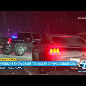 Snow in SoCal mountains creates traffic nightmare for drivers