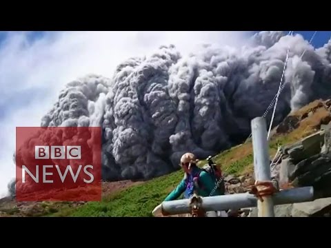 Video: Japan volcano shoots rock & ash on Mount Ontake – BBC News