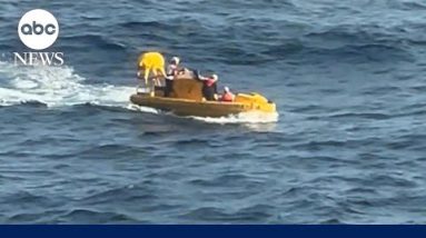 Lady rescued after going overboard on cruise ship l GMA
