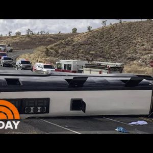 Tour Bus Flips In Arizona, Leaving 1 Ineffective | TODAY