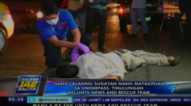 Lalaking sugatan sa underpass sa Maynila, tinulungan ng UNTV Data and Rescue