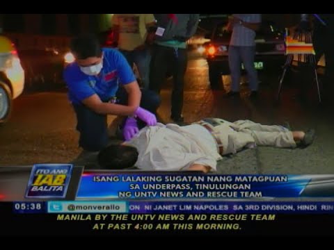 Lalaking sugatan sa underpass sa Maynila, tinulungan ng UNTV Data and Rescue