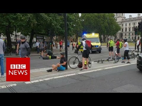Westminster car rupture: ‘One in all the Cyclists got up and began to dash the Automobile’ – BBC News