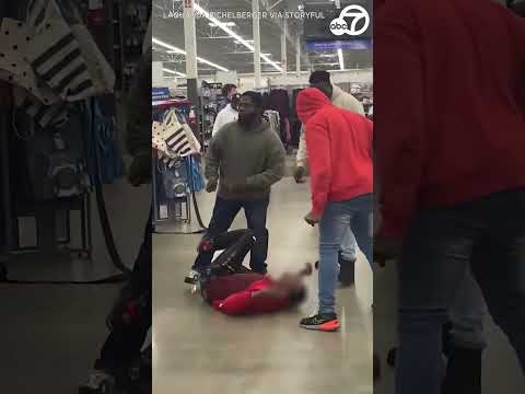 Walmart consumer intervenes in dramatic procedure to knock over knife-wielding suspect