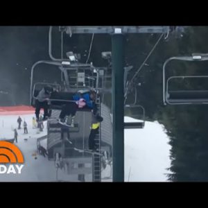 Peer Kids Pull Off Amazing Rescue Of Boy Dangling From Ski Pick | TODAY