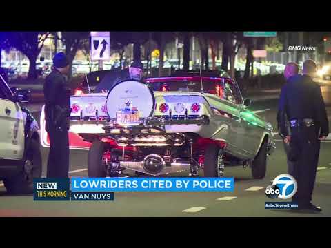 Lowrider drivers cited by police after sideshow in Van Nuys I ABC7