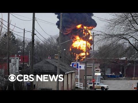 Ohio officers give update on prepare derailment after controlled liberate of chemical compounds | plump video