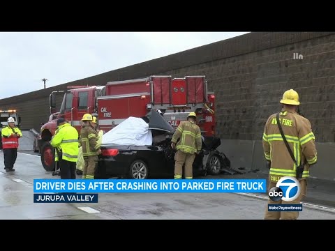 BMW driver dies after crashing into relieve of hearth truck in Jurupa Valley, authorities reveal