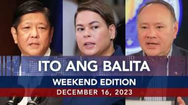 UNTV: Ito Ang Balita Weekend Model |  December 16, 2023