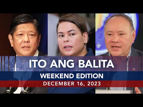 UNTV: Ito Ang Balita Weekend Model |  December 16, 2023