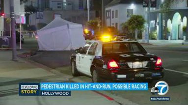 Pedestrian dies after being hit by Corvette that used to be presumably racing in Hollywood: LAPD
