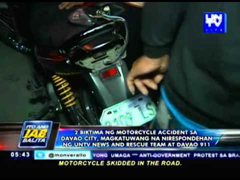 Bike accident sa Davao City, magkatuwang na nirespondehan ng UNTV News & Rescue at Davao 911