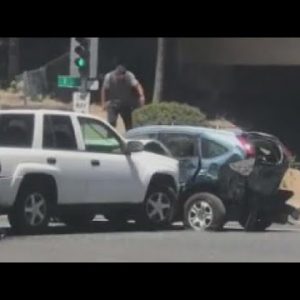 Man many times rams SUV, jumps on roof in fresh avenue rage incident