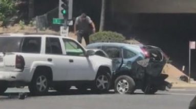 Man many times rams SUV, jumps on roof in fresh avenue rage incident