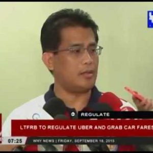 LTFRB to establish a watch on Uber and Opt Automobile fares