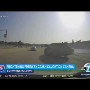 Provoking car shatter on 10 Parkway in Alhambra caught on video