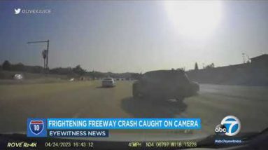 Provoking car shatter on 10 Parkway in Alhambra caught on video
