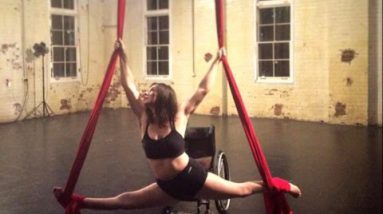 Wheelchair Certain Lady Defies All Odds By Changing into an Aerial Performer
