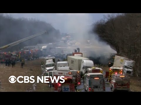Snow squall causes deadly pileup on Pennsylvania dual carriageway