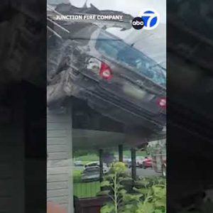 Car flies thru air, lands on roof of Pennsylvania home in conceivable ‘intentional act’