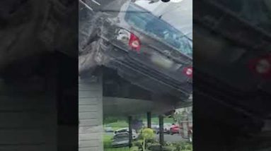 Car flies thru air, lands on roof of Pennsylvania home in conceivable ‘intentional act’