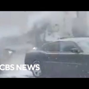 Video reveals vehicles piling up on Pennsylvania freeway