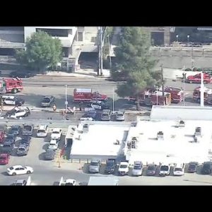 1 killed after driver slams into Toyota dealership in Mission Hills; 3 others injured