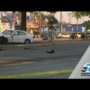 3 killed, others hospitalized in 2-automobile crash after driver runs pink gentle in South LA