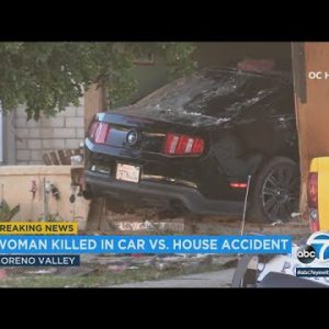 Girl trapped, killed in bedroom after car crashes into Moreno Valley home I ABC7