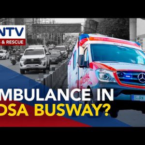 MMDA to determine coverage on ambulance entry in EDSA busway after collision that injured a driver