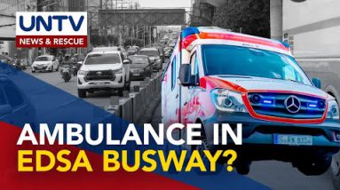 MMDA to determine coverage on ambulance entry in EDSA busway after collision that injured a driver