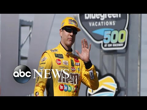 NASCAR driver Kyle Busch takes the wheel in contemporary Mario Kart augmented truth game