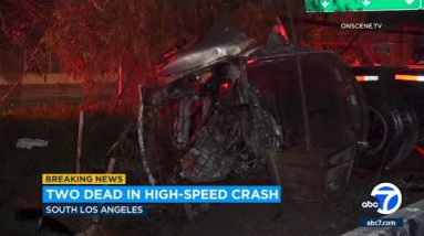 2 killed in excessive-tempo shatter on 105 Parkway in South LA