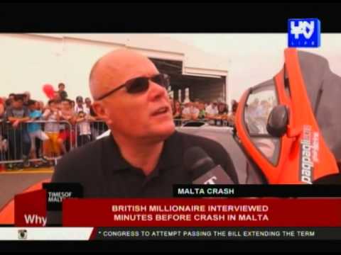 British millionaire interviewed minutes sooner than rupture in Malta
