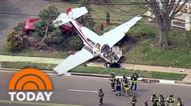 Minute Airplane Crashes In Recent Jersey Neighborhood
