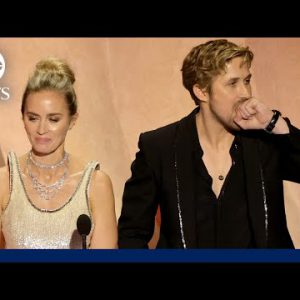 Oscars 2024: Ryan Gosling and Emily Blunt alternate roguish barbs at the Academy Awards