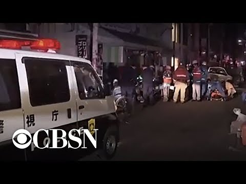Minivan slams into pedestrians in Tokyo