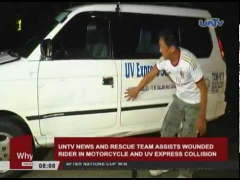 UNTV News & Rescue crew assists wounded rider in bike & UV particular collision